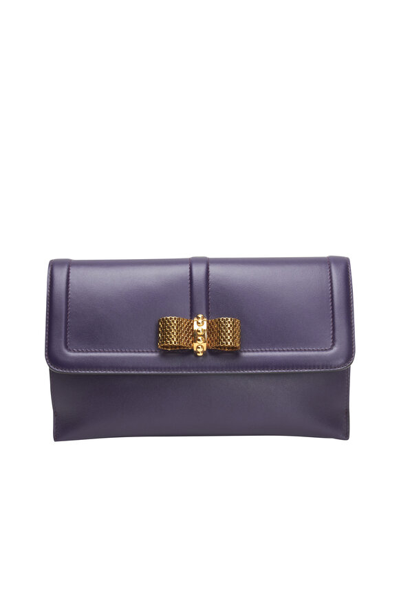 Christian Louboutin - Iris Leather Flap Pouchette With Bow