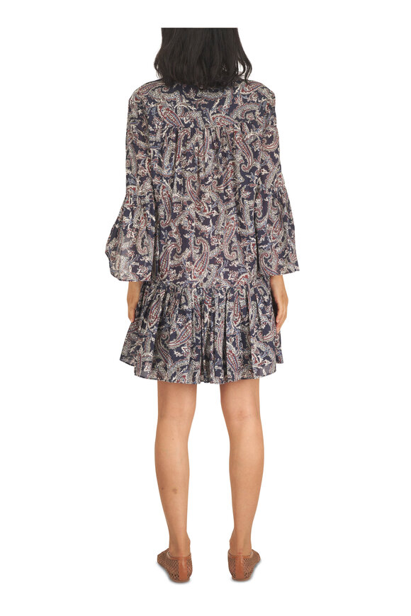 Veronica Beard Novessa Multicolor Paisley Print Dress - view 4
