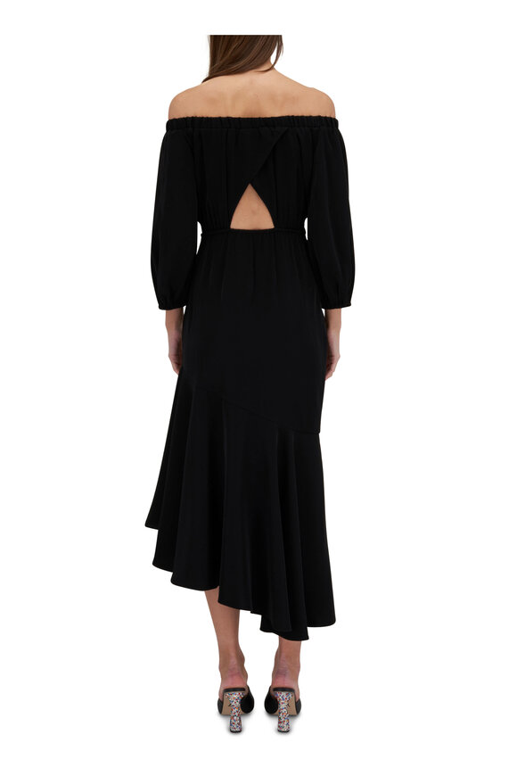 Sachin + Babi - Kai Black Off-the-Shoulder Midi Dress 