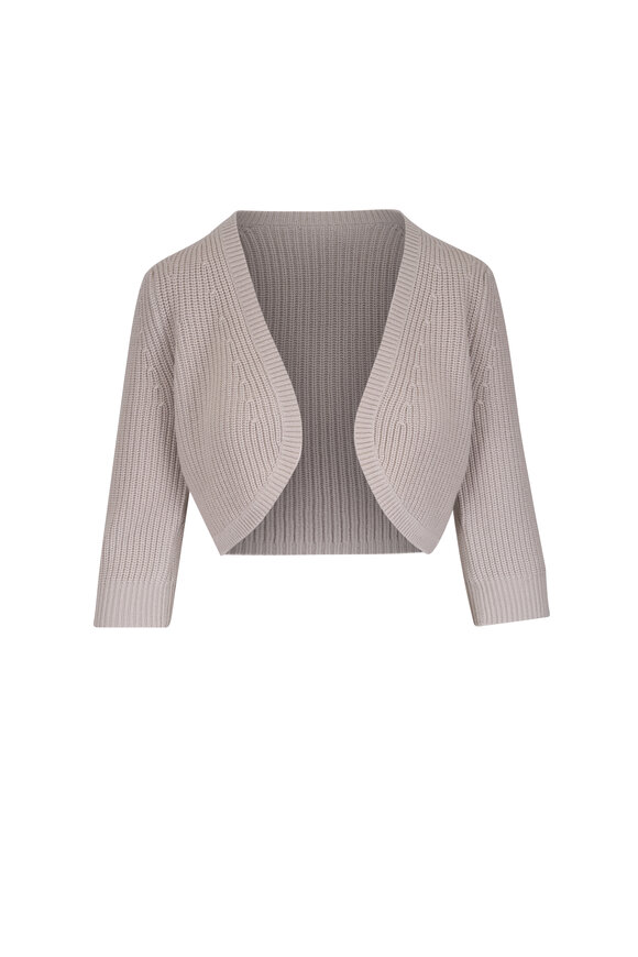Michael Kors Collection Shaker Oyster Cashmere Shrug