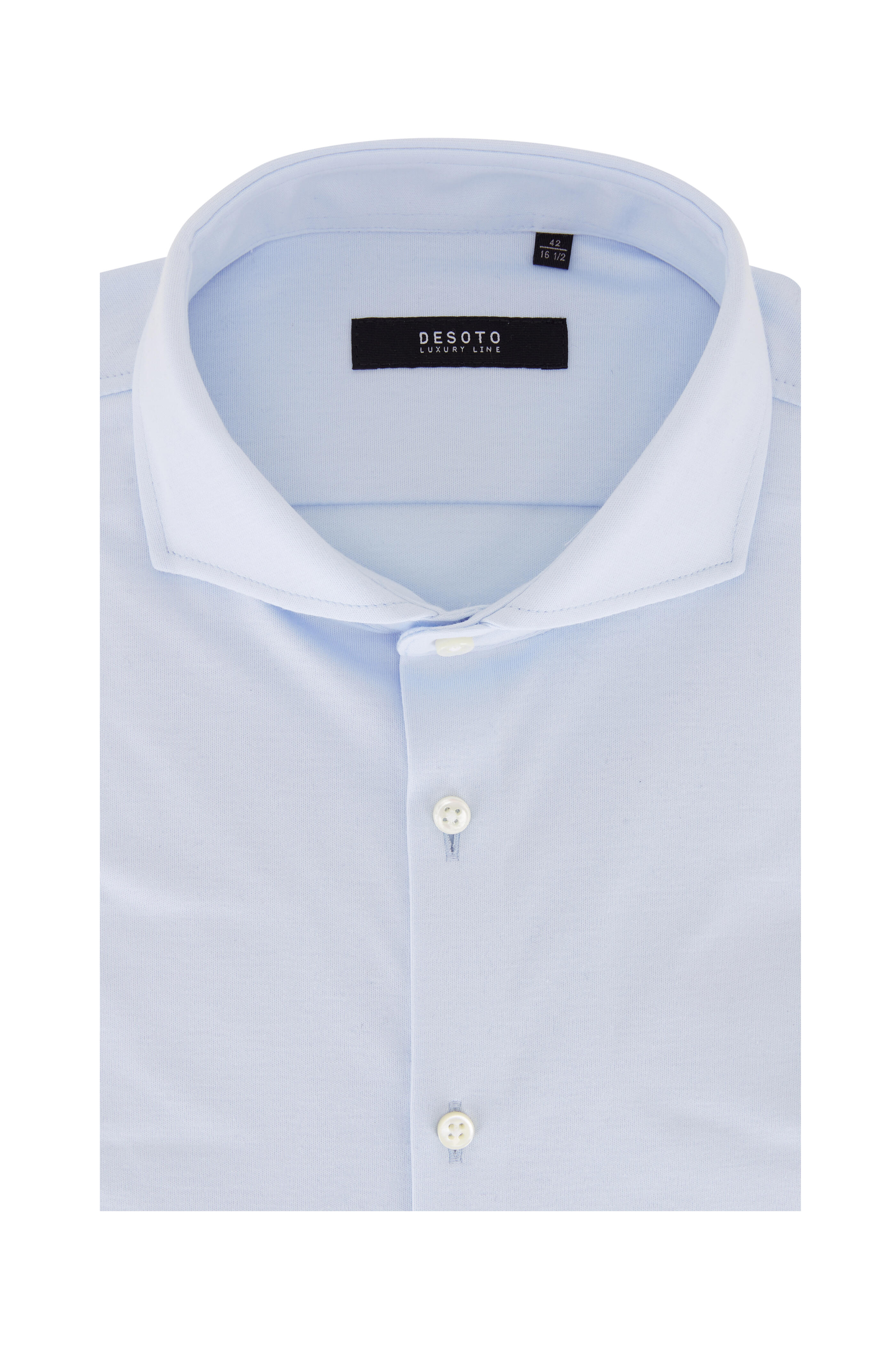 Desoto - Light Blue Luxury Pima Cotton Sport Shirt
