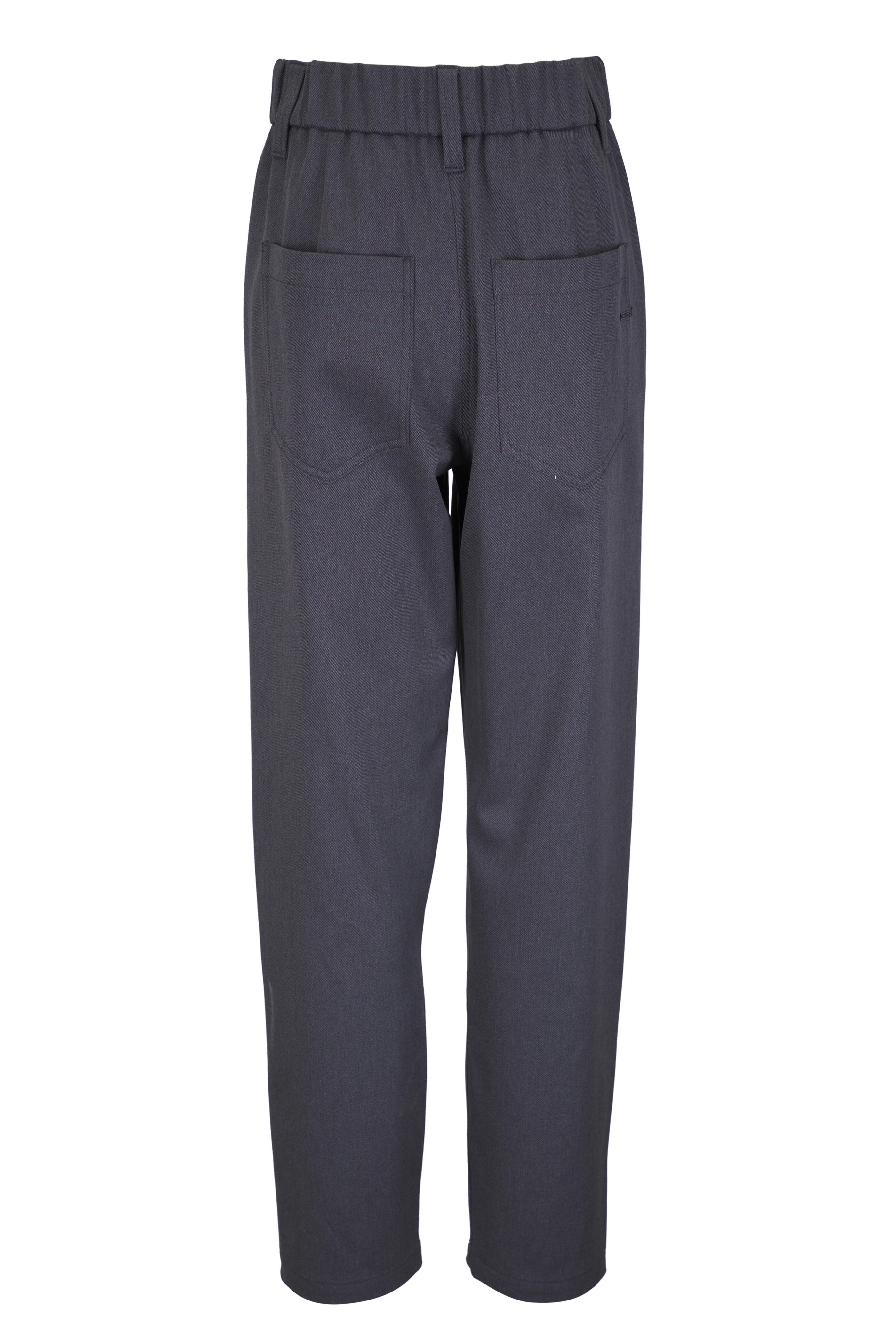 パンツ BRUNELLO CUCINELLI GREY COTTON PANTS Brunello Cucinelli - Gray Stretch Cotton Pant | Mitchell Stores