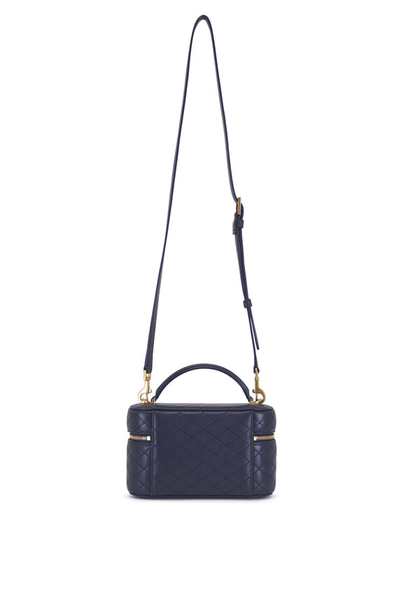 Saint Laurent Gaby Bleu Abysse Quilted Vanity Bag - view 4