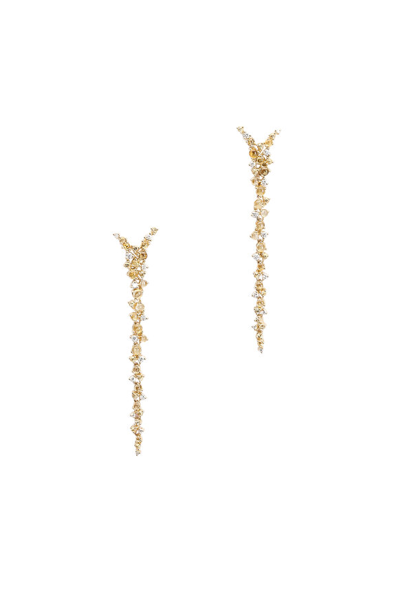 Paul Morelli - 18K Yellow Gold Long Drop Earrings