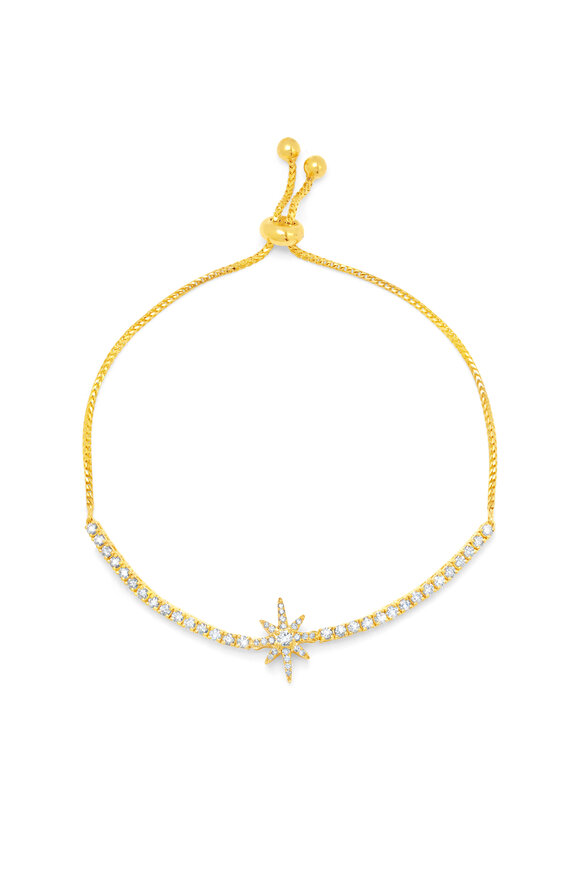 Graziela Gems 18k Yellow Gold Starburst Bolo Bracelet