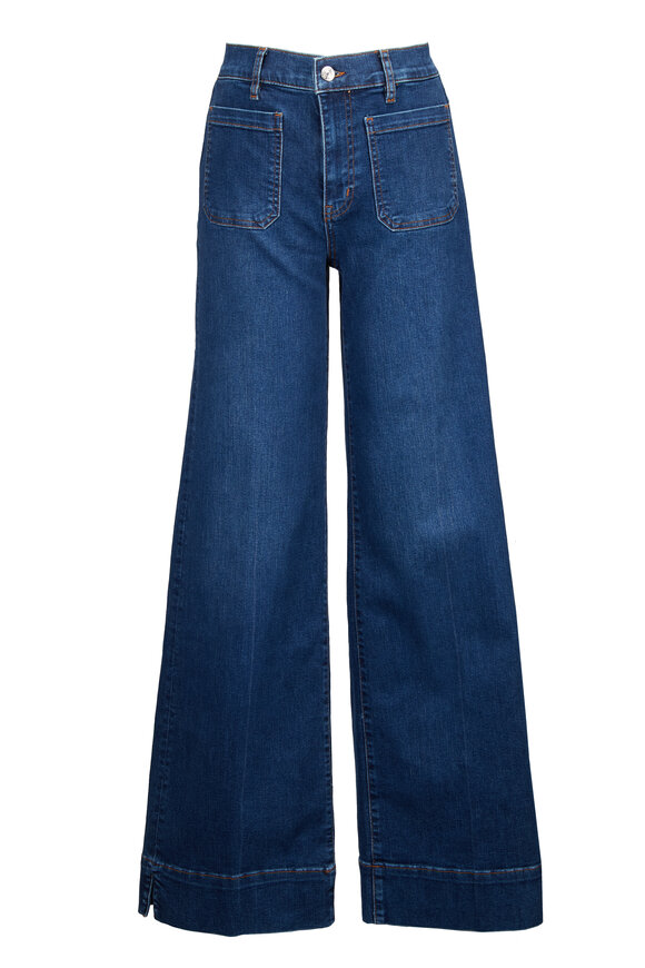 Frame Le Slice Slim Folklore Palazzo High Waist Jeans - view 1