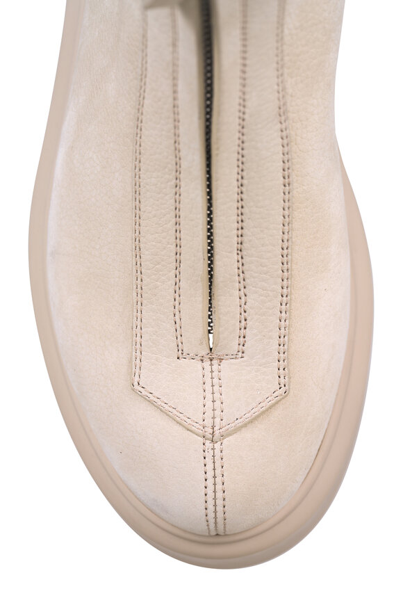 The Row Zipped Beige Nubuck Leather Boot - view 4