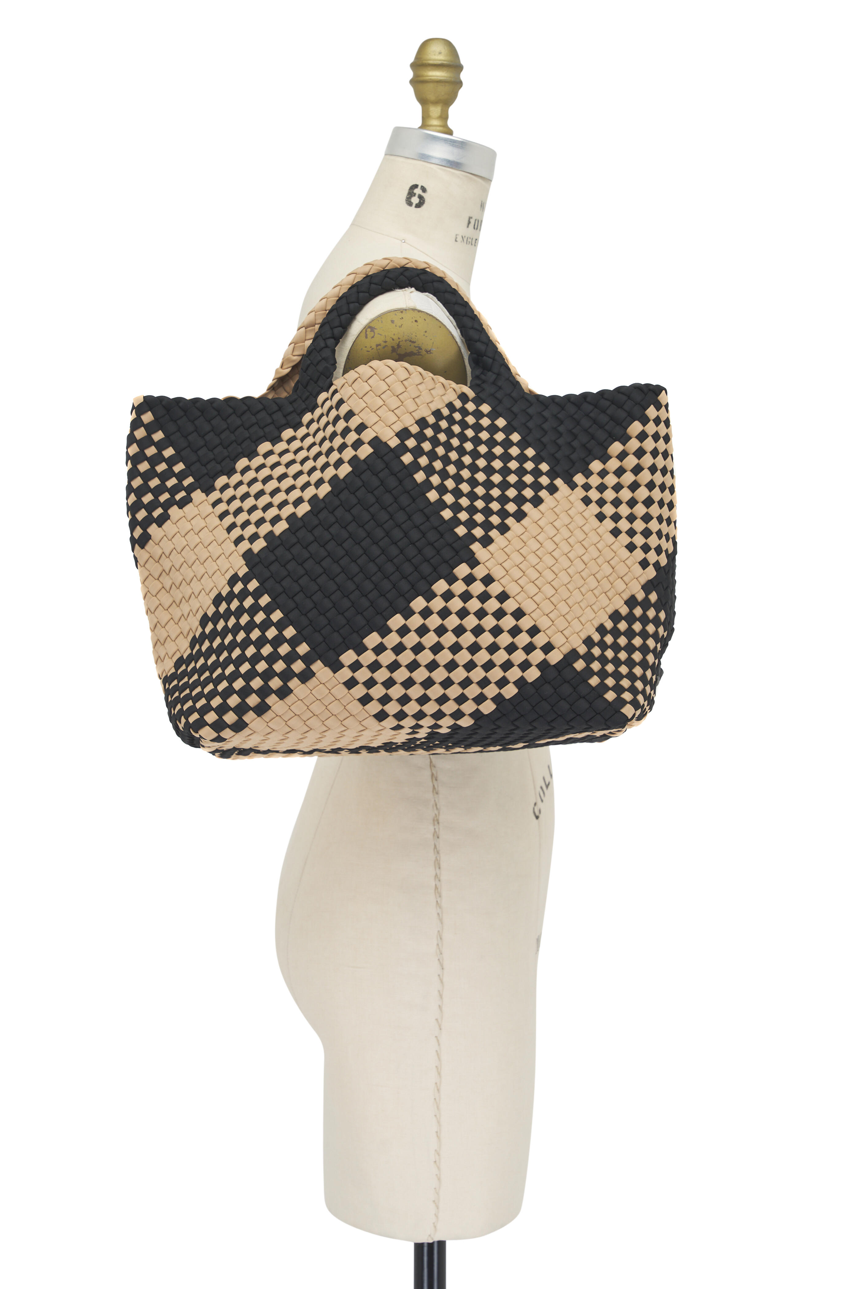 Naghedi - St. Barths Cabana Plaid Medium Tote | Mitchell Stores