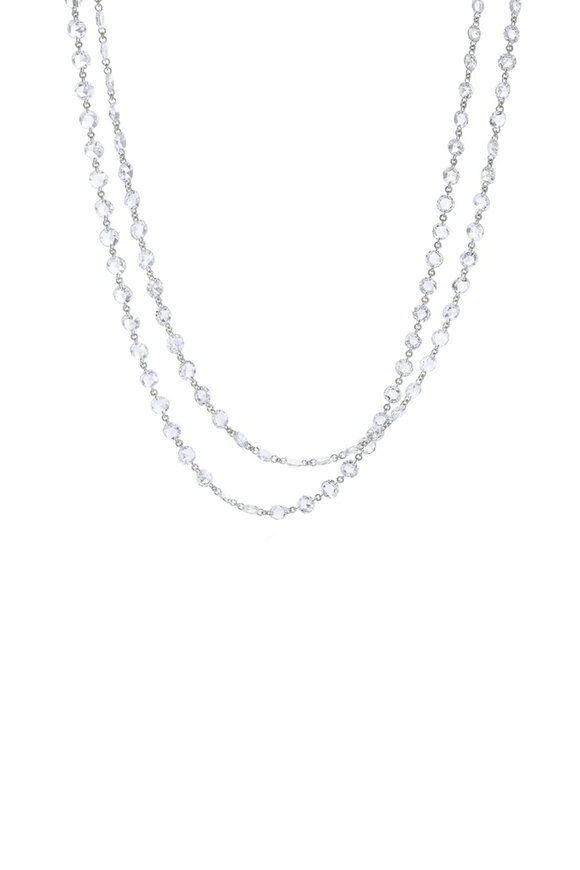 64 Facets White Diamond Ethereal Chain Necklace