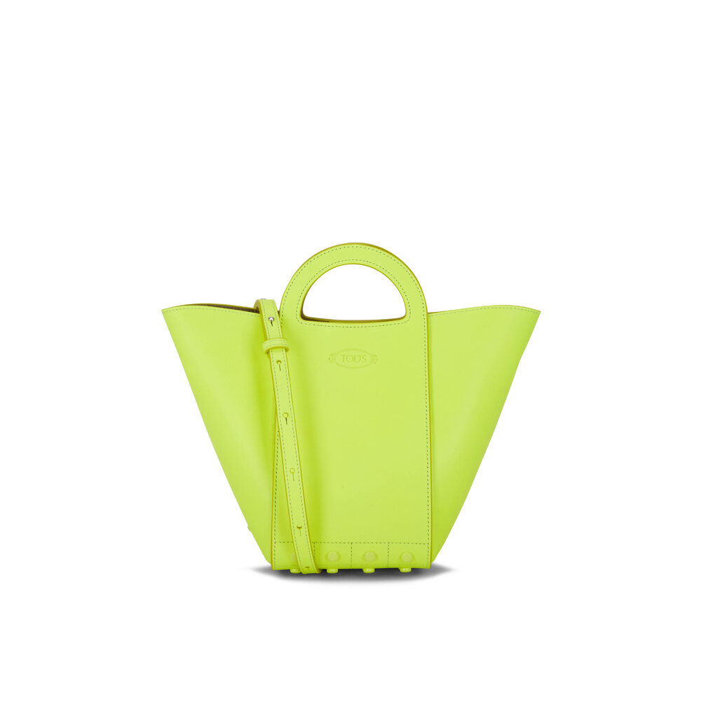 Tod's - Gommini Yellow Leather Mini Tote | Mitchell Stores