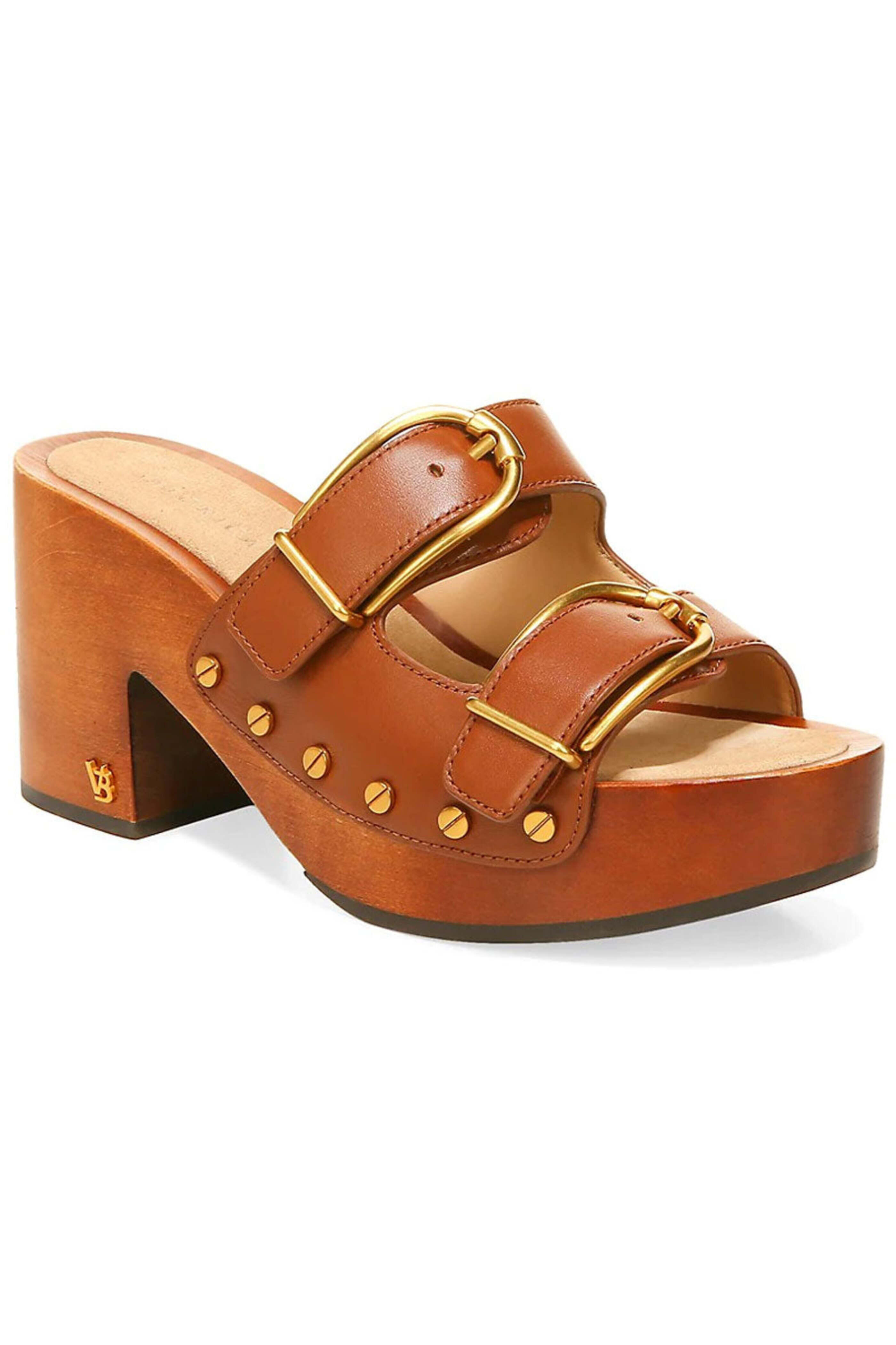 Veronica Beard - Halifax Leather Clog in Hazelwood