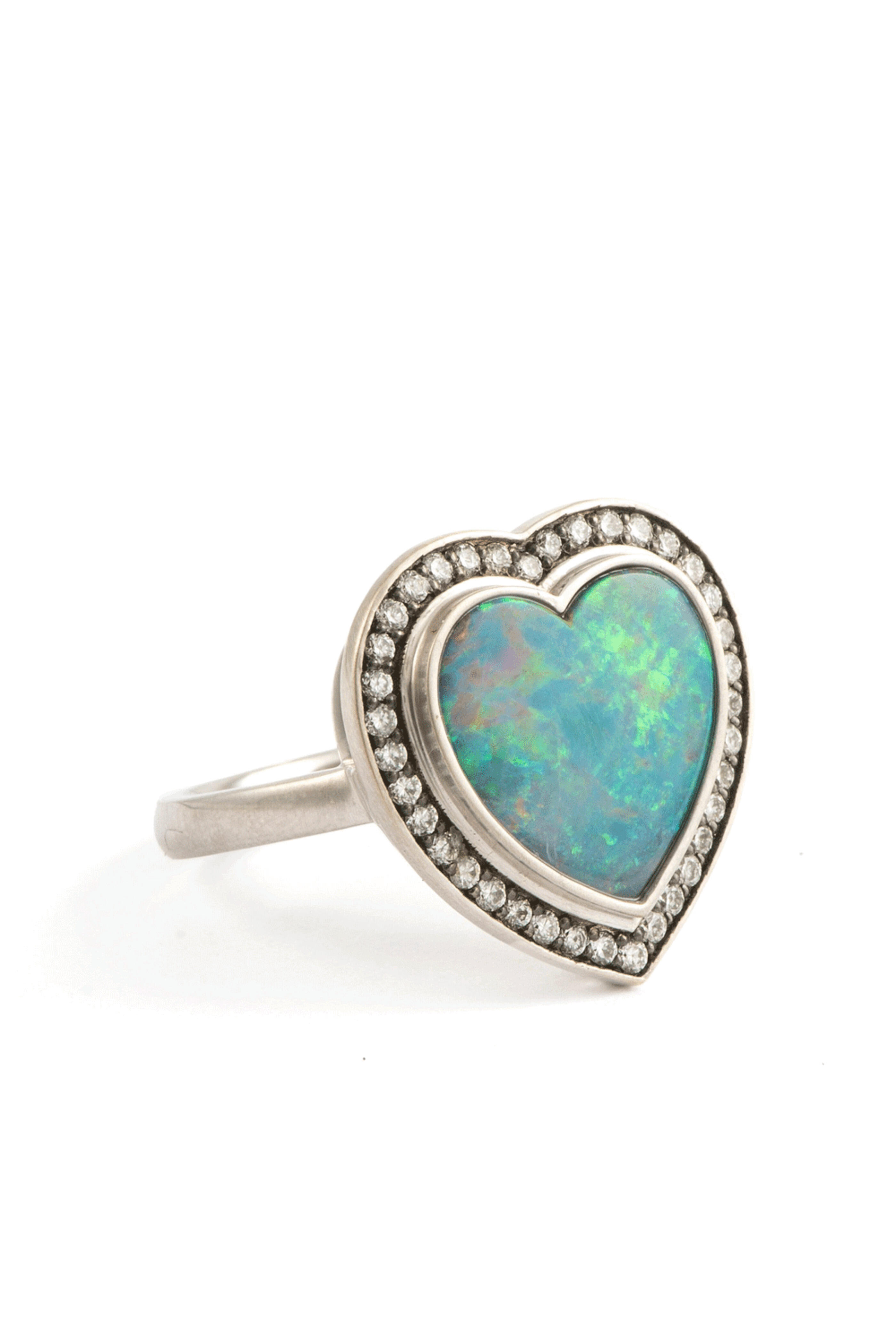 Sylva & Cie - Opal Heart Ring