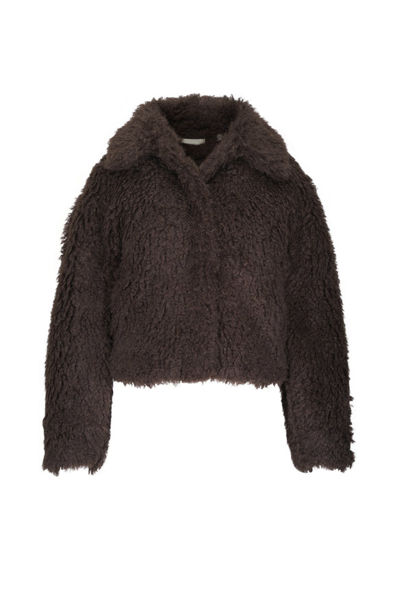 Vince Wood Faux Fur Cropped Jacket - view 1