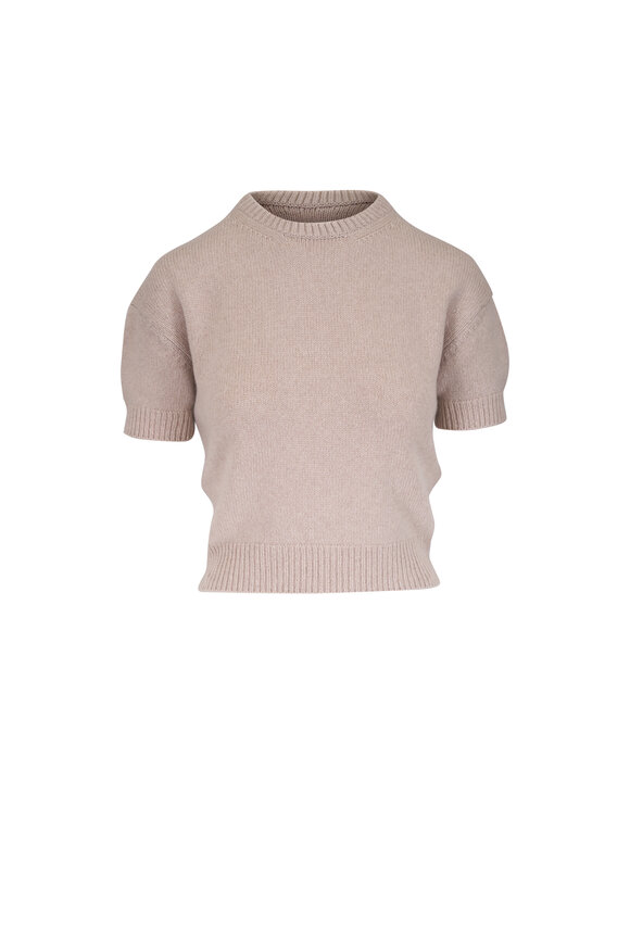 Khaite Golden Sepia Lofty Cashmere Sweater - view 1