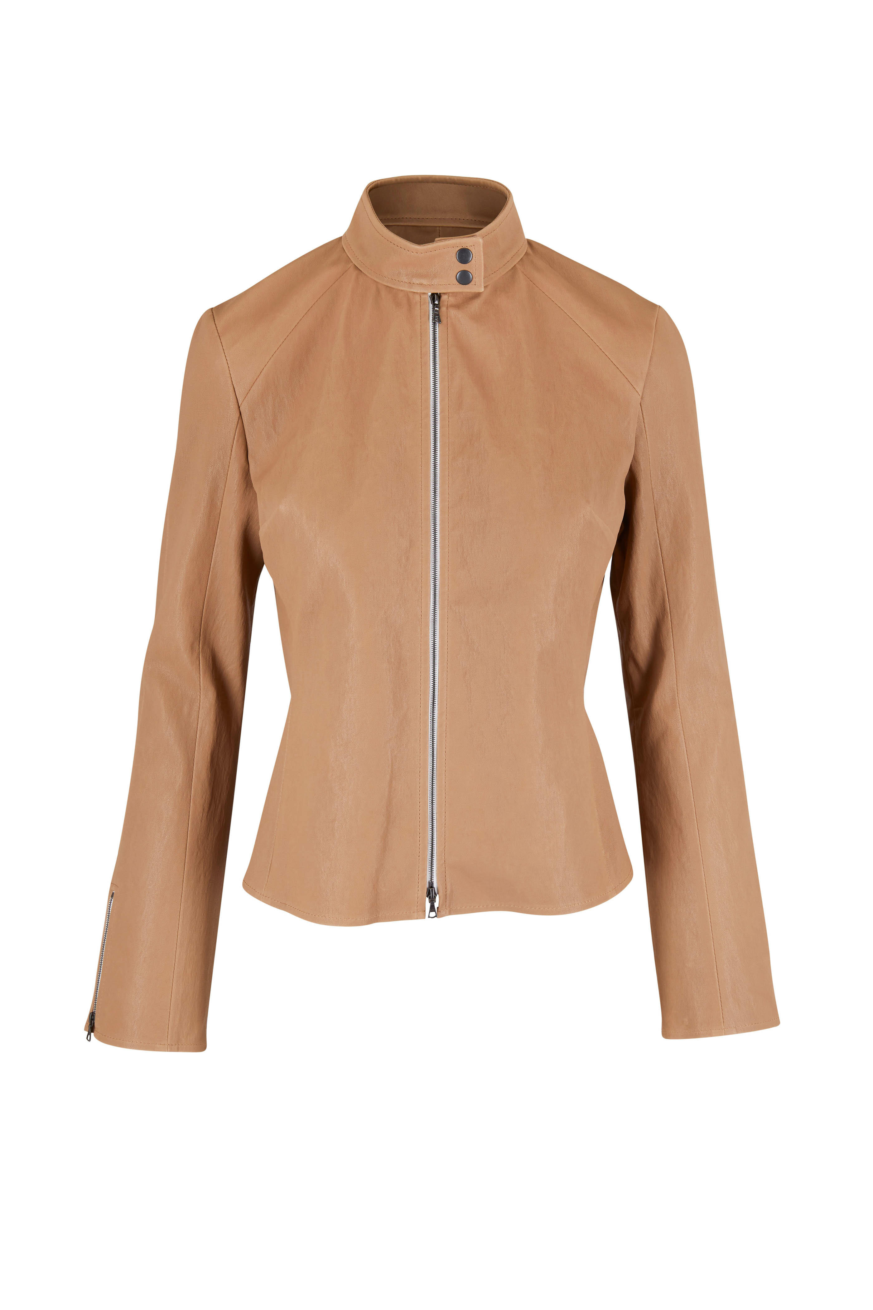 KZ_K Studio - Glove Beige Leather Jacket | Mitchell Stores