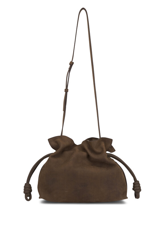 Loewe Medium Flamenco Tundra Leather Clutch