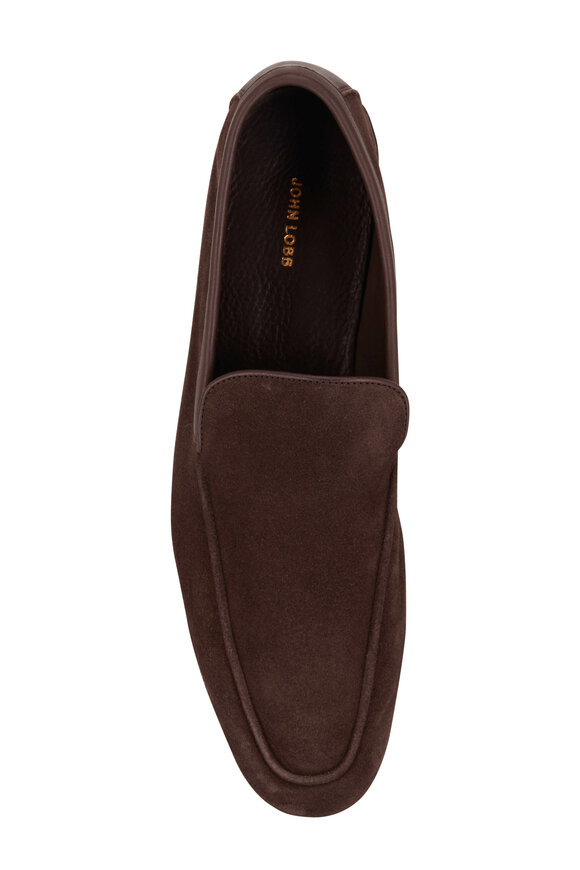 John Lobb - Tyne Brown Suede Loafer