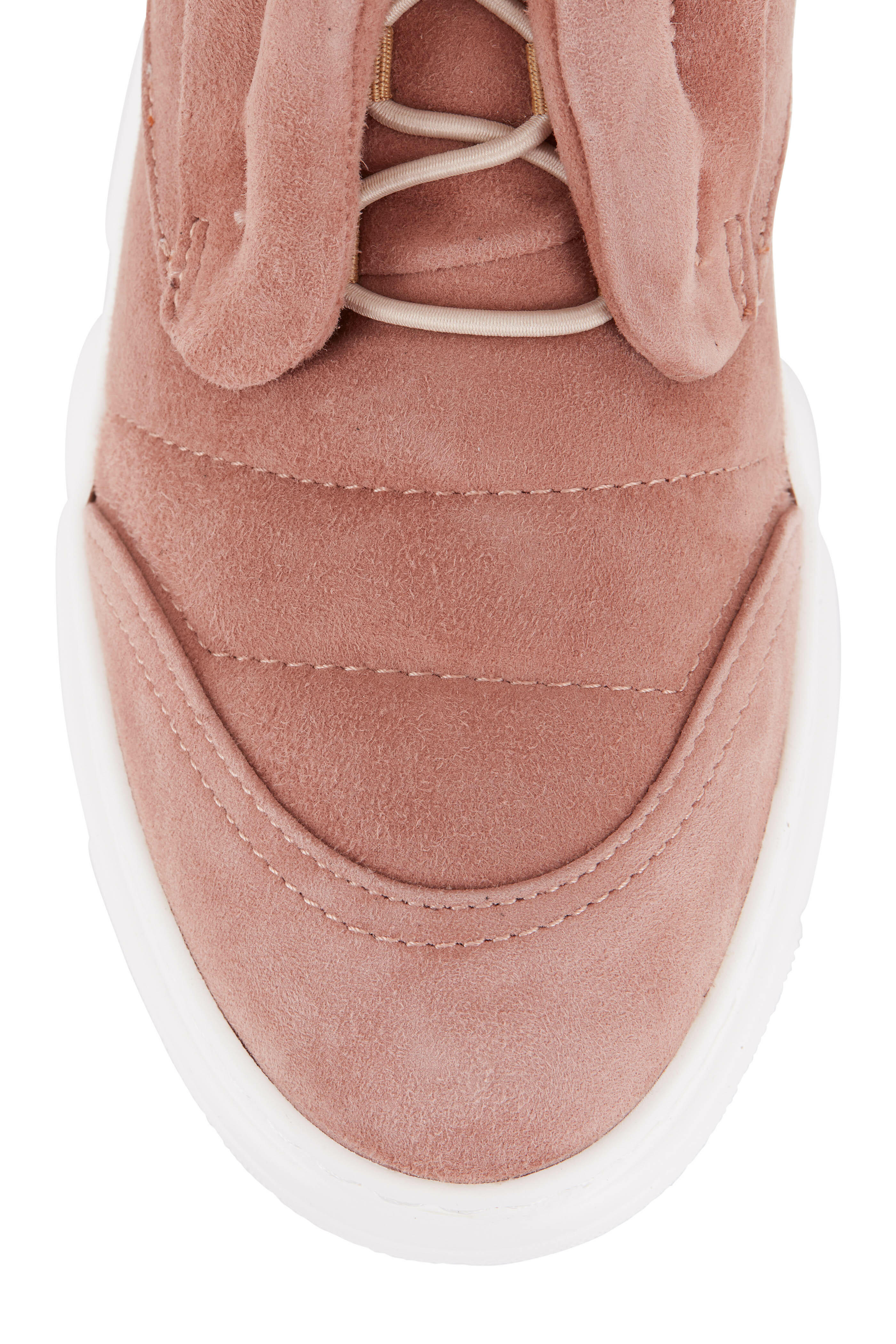 AGL - Venus Nude Pink Suede Sneaker | Mitchell Stores
