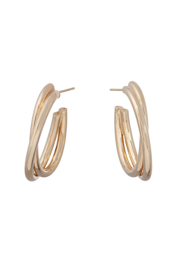 Sidney Garber - Oval Intertwined Hoop Earrings