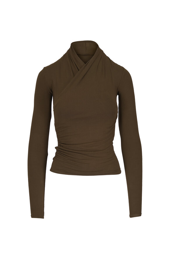 Vince Cypress Fixed Wrap Long Sleeve Top - view 1