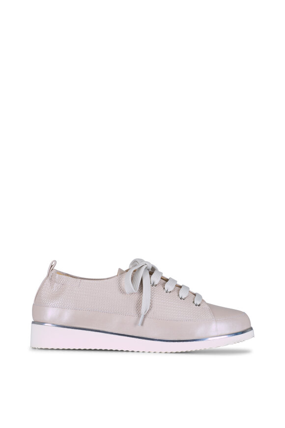 Ron White Novella Pearl Oyster Leather Lace Up Sneaker - view 2
