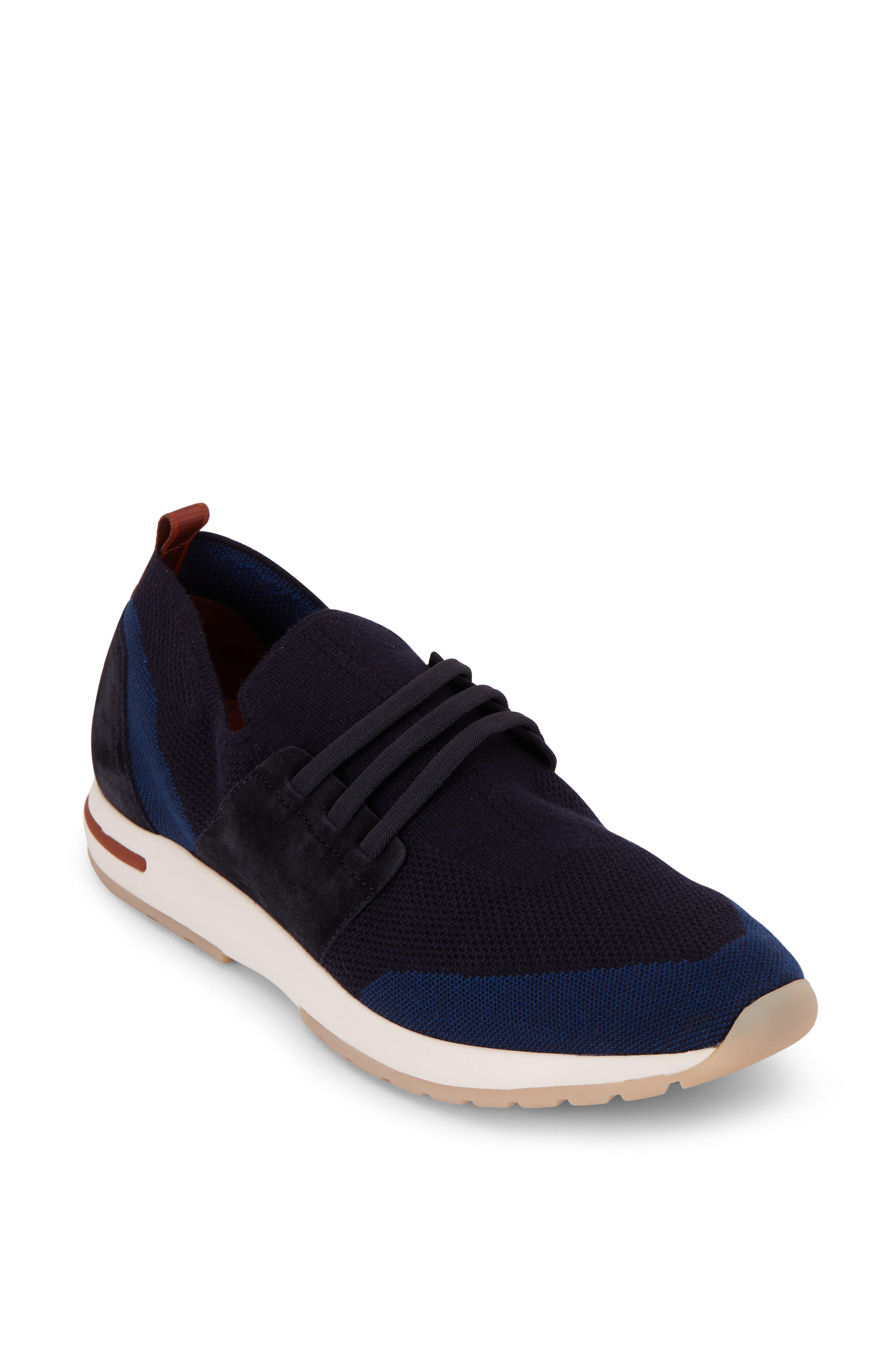 Loro Piana - 28 Matches Flexy Walk Navy Ink Wool Sneaker