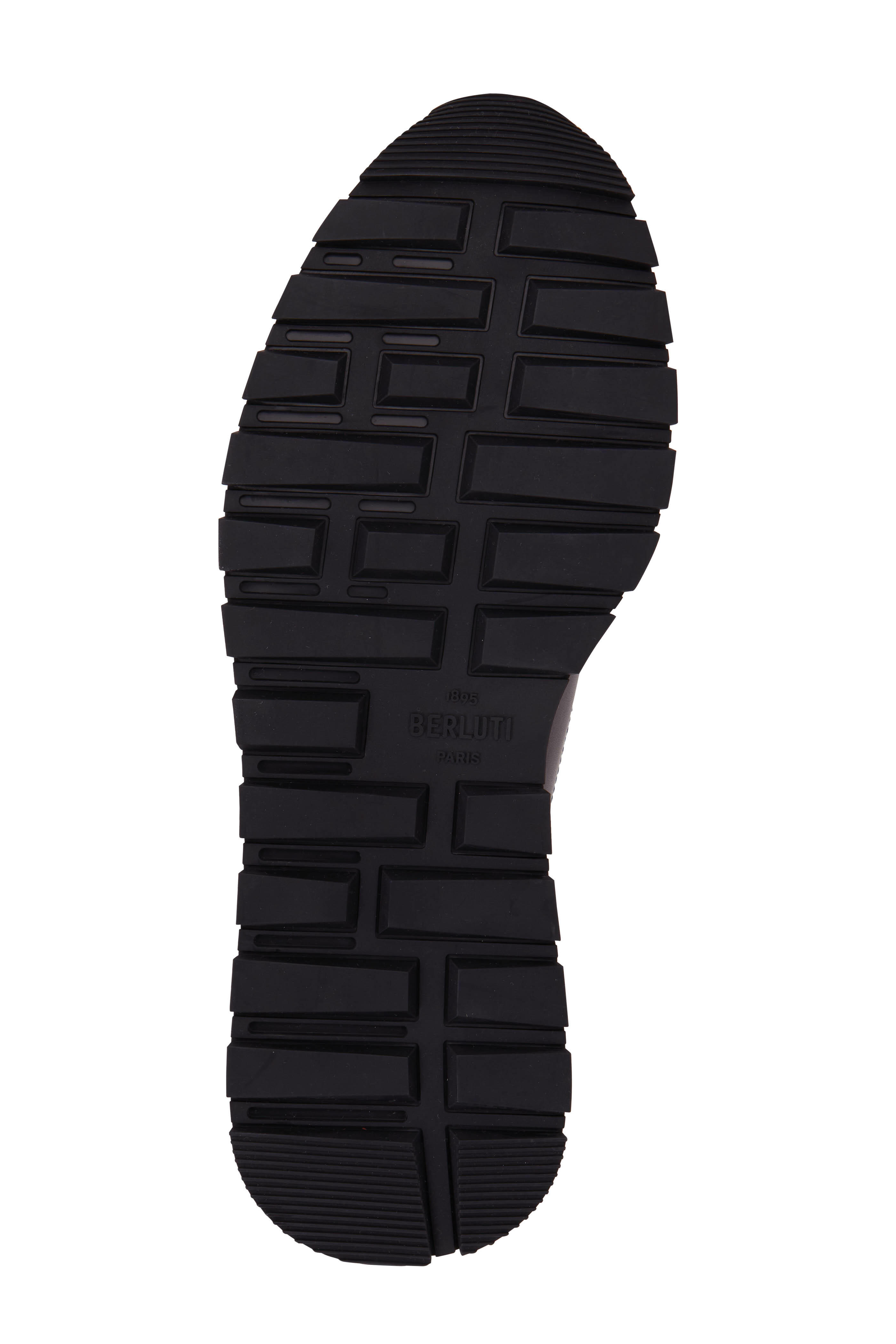 Berluti - Fast Track Nero Grigio Leather Sneaker