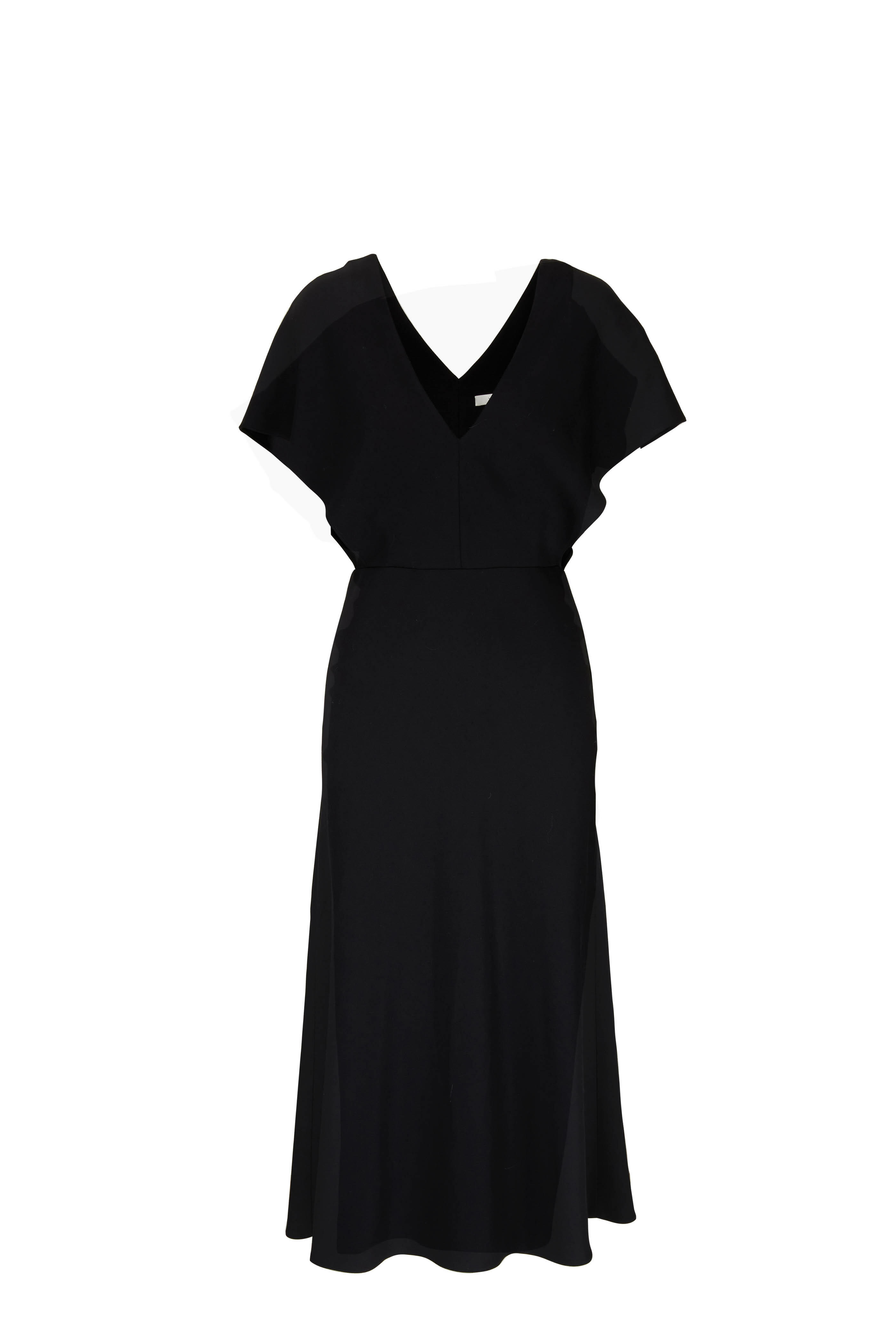 Vince - Black Flutter Sleeve Dress | Mitchell Stores