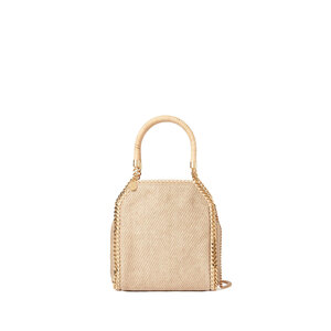Stella McCartney - Mini Falabella Raffia Tote Bag