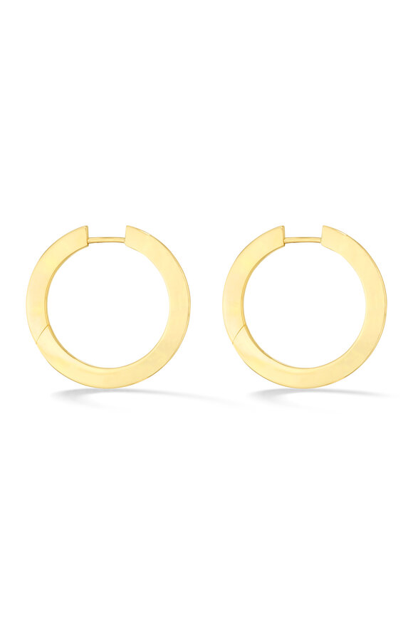 Cadar - Yellow Gold Medium Hoops