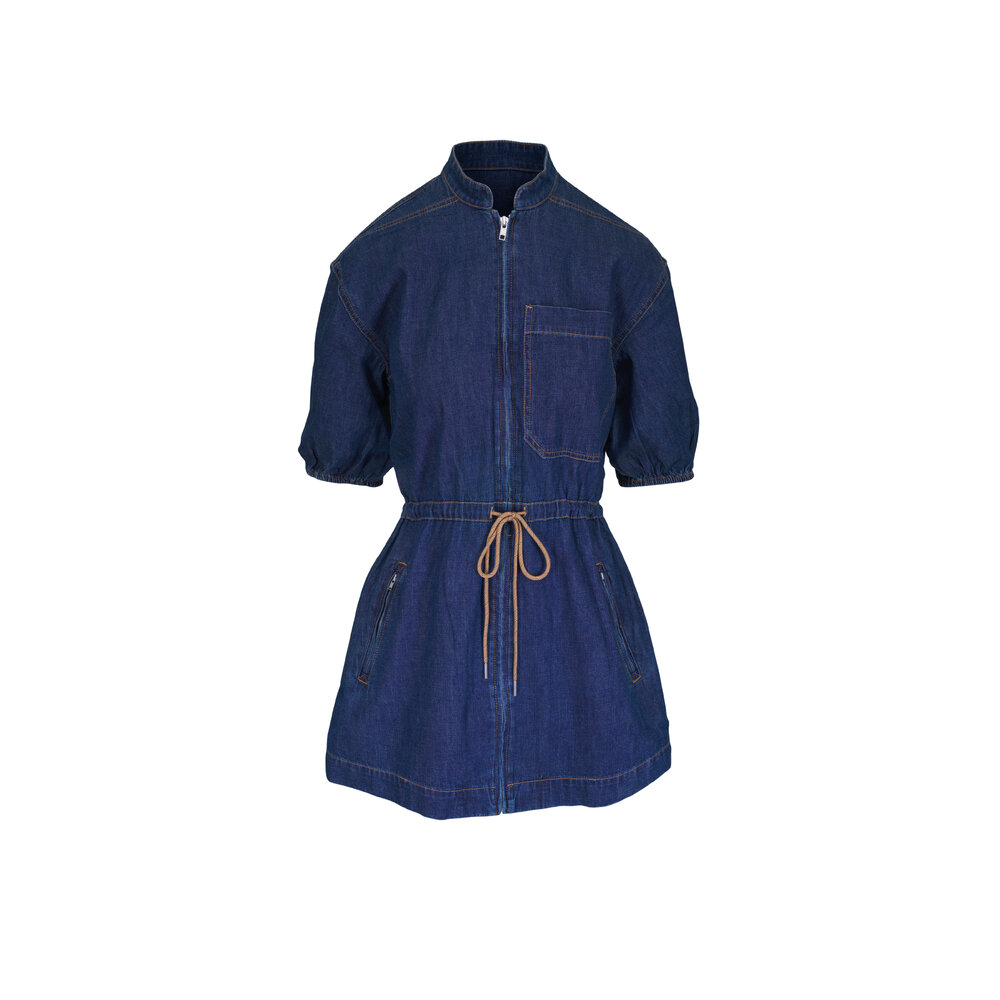 ackermans denim dresses Denim Ackermans Dresses 2019 Wash Lab Denim Piece Dyed Denim Dress In Blue