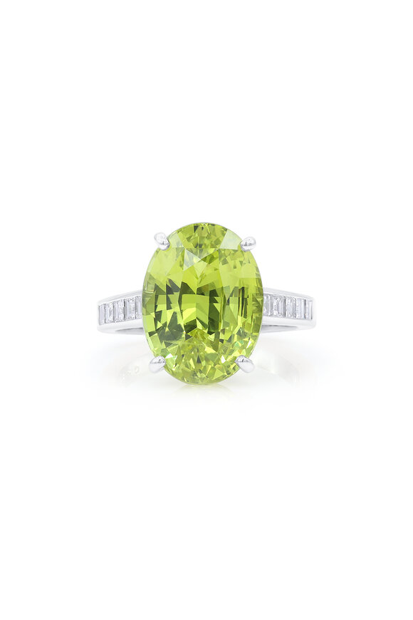 Oscar Heyman Platinum Chrysoberyl Ring
