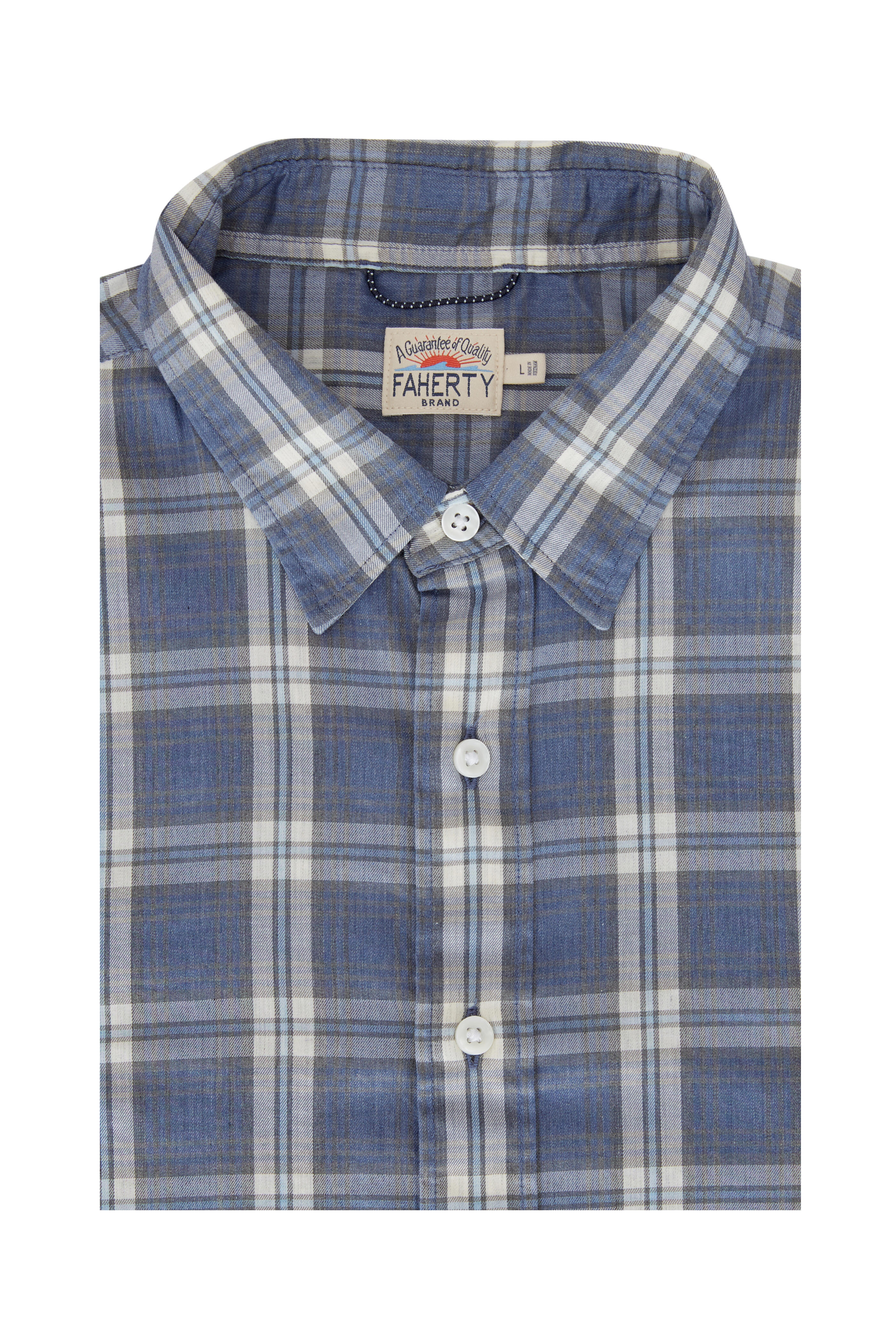 Faherty Brand - The Movement™ Blue Rockport Plaid Button Down