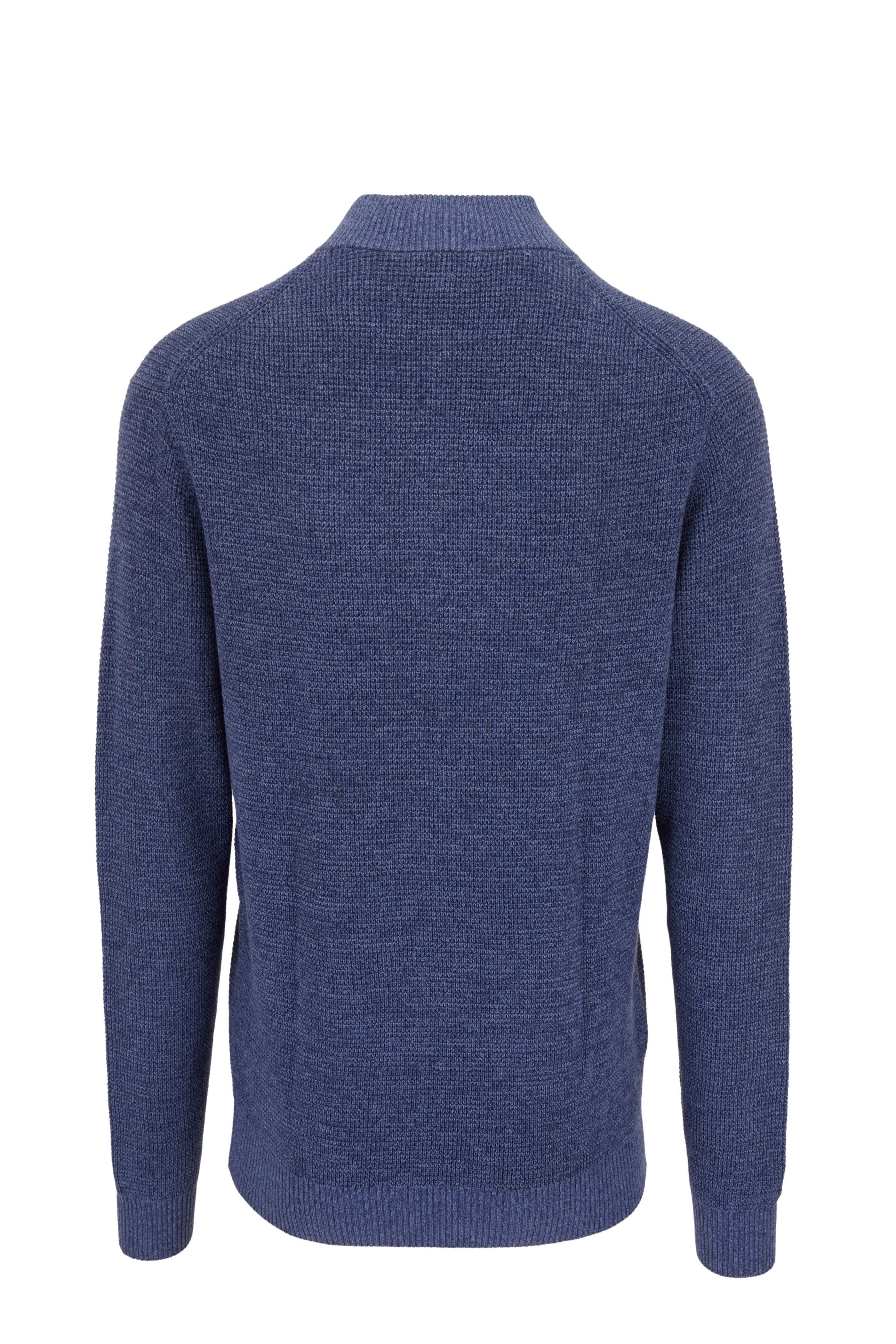 Peter Millar - Kitts Twisted Nordic Blue Quarter Zip Pullover