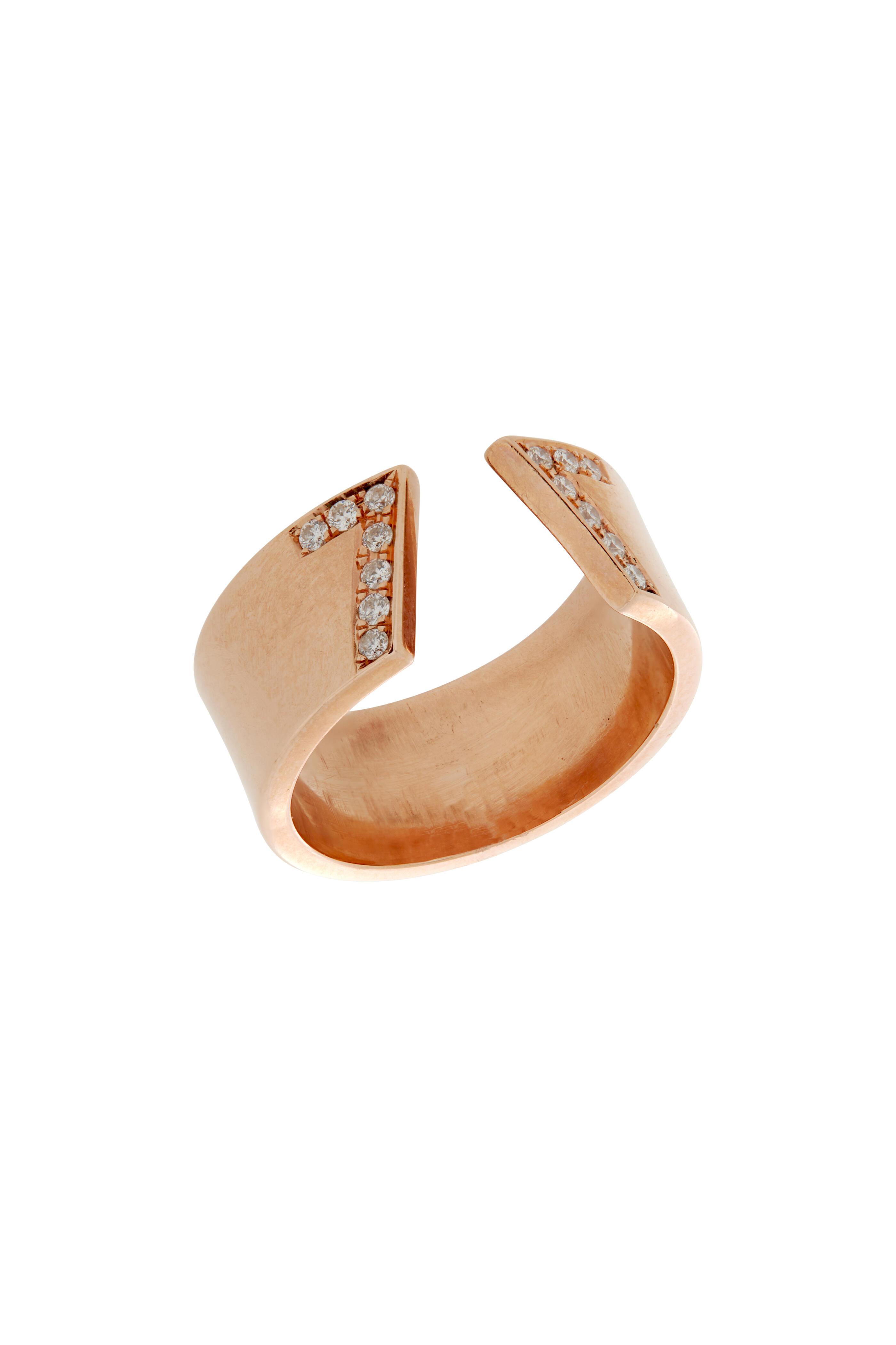 Genevieve Lau - 14K Rose Gold Diamond Seven Ring