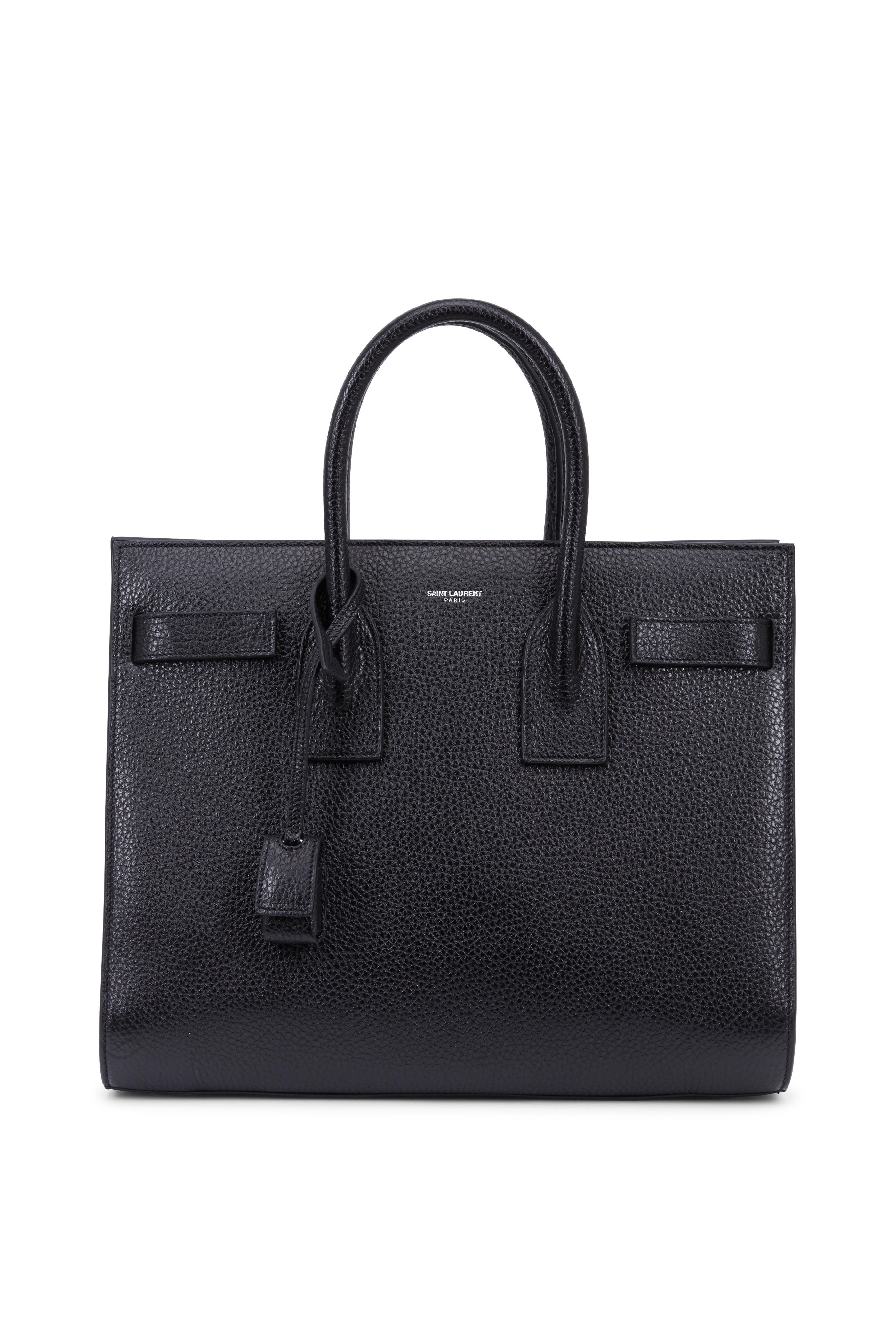 Saint Laurent Women's Sac De Jour Black Leather Small Tote