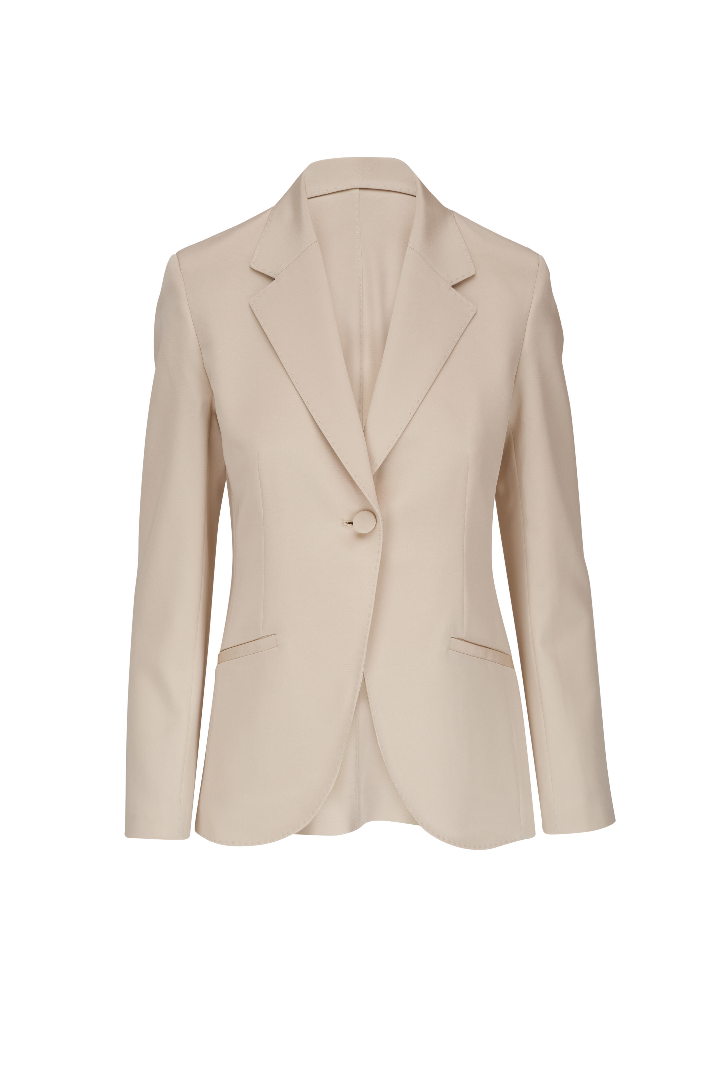 Lafayette 148 New York - Fae Pebble Cutaway Stretch Silk Blazer