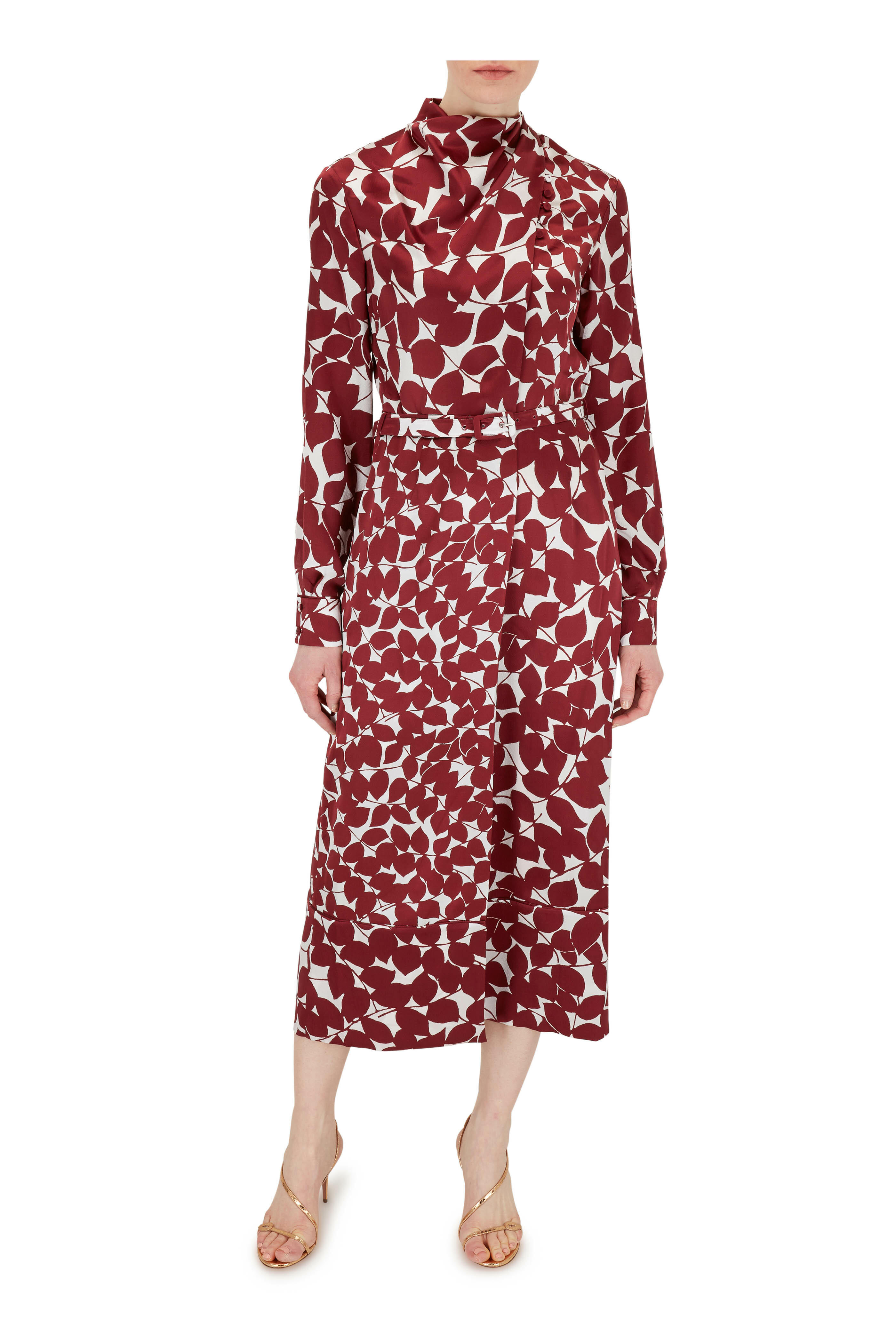 Aquazzura - Serpentine Metallic Gold Snake Print Sandal, 75mm