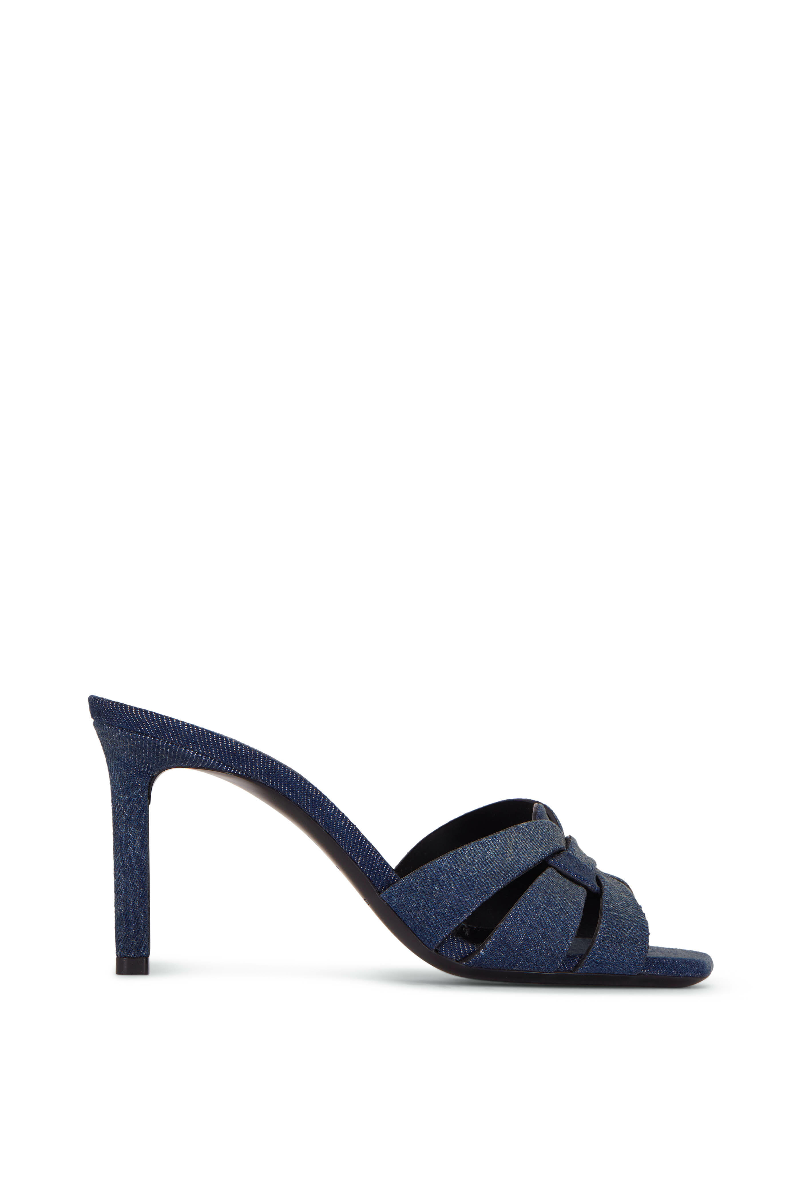 Saint Laurent - Tribute Deep Navy Jeans Mule, 85mm