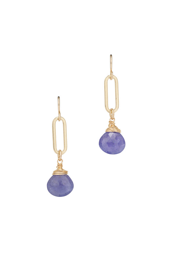Cristina V. Tanzanite Briolette Link Earring