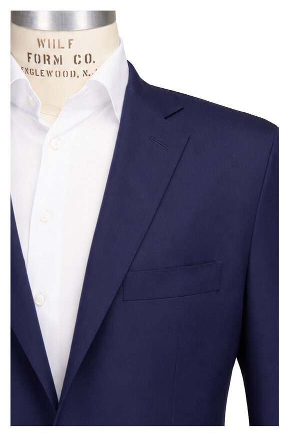 Kiton Navy Blue Wool Sportcoat - view 1