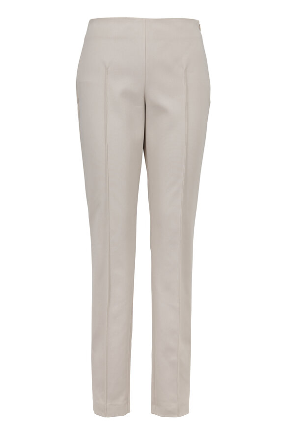 Akris - Melissa Off-White Techno Slim-Fit Pants