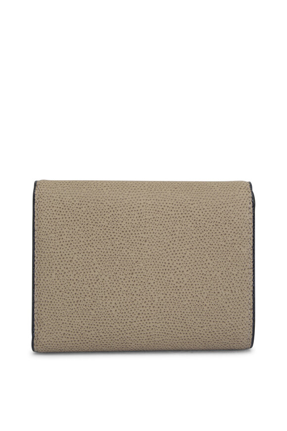 Valextra - Iside Fold Oyster Brown Wallet