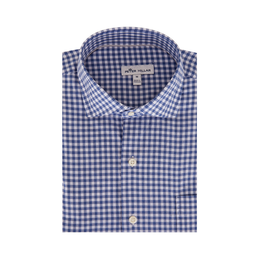 Peter Millar - Ocean Blue Towns Summer Soft Cotton Sport Shirt