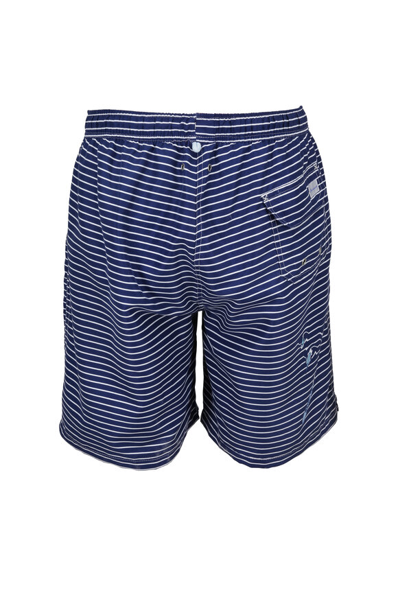 Peter Millar - Seaside Collection Blue Marlins Way Swim Trunks