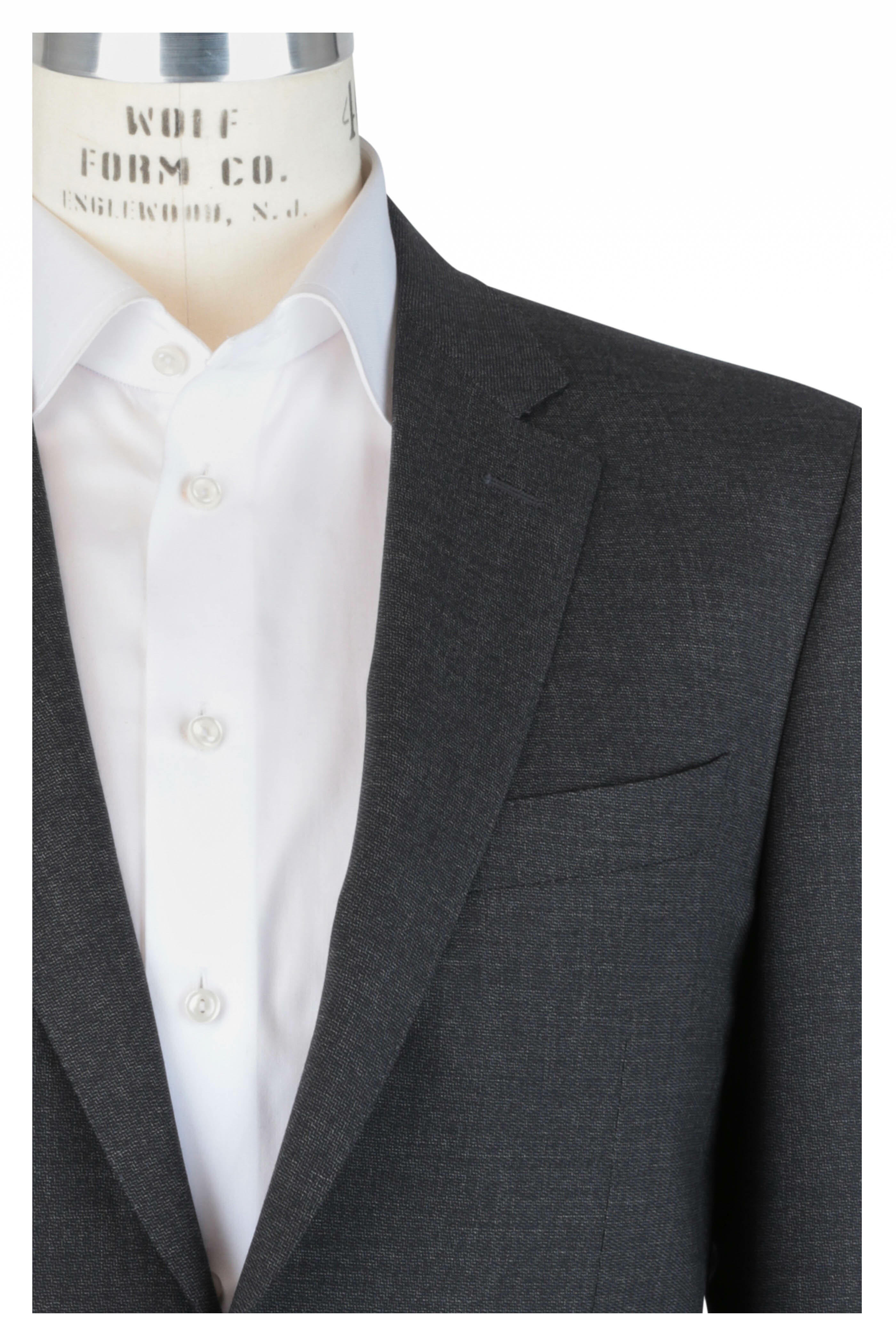 Canali Charcoal Gray Wool Suit Mitchell Stores 8016