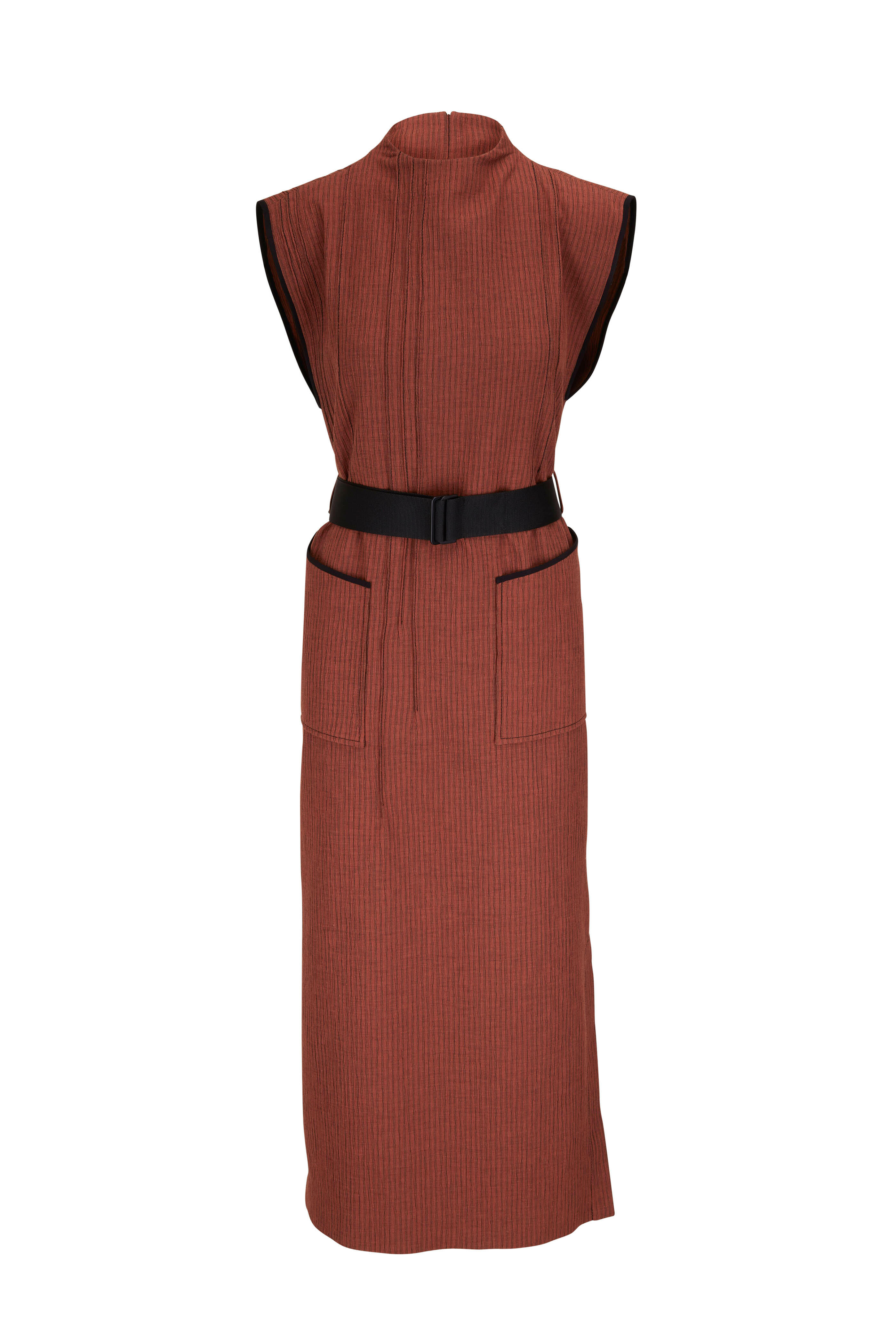 KZ_K Studio Cuvee Rust Pintuck Dress Mitchell Stores