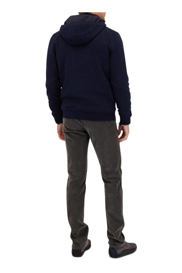 Marco Pescarolo - Gray Cotton & Cashmere Corduroy Pant