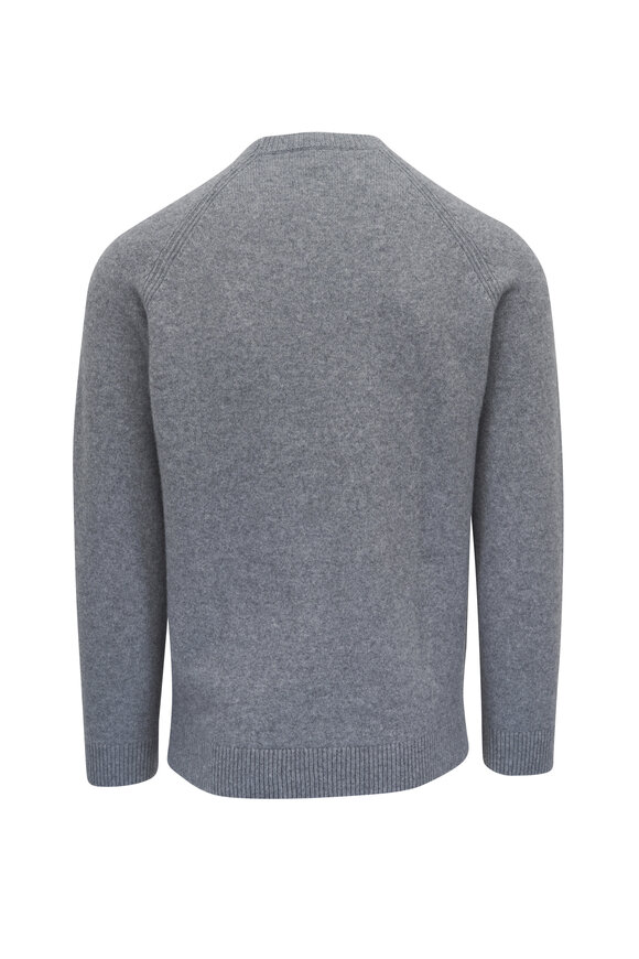 Peter Millar - Briard Gale Gray Brushed Crewneck Sweater