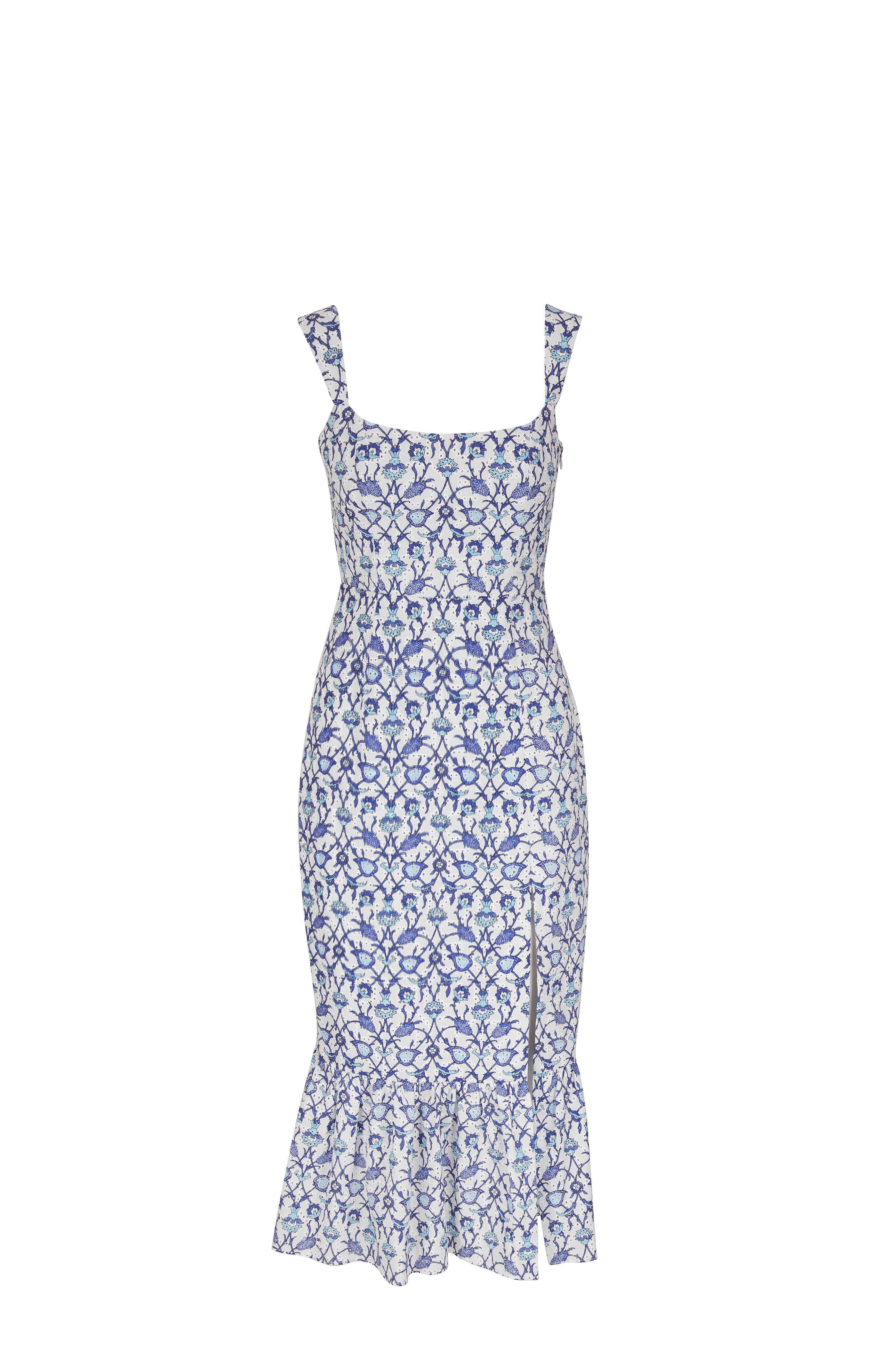 Sachin + Babi - Laura Blue Vine Print Dress